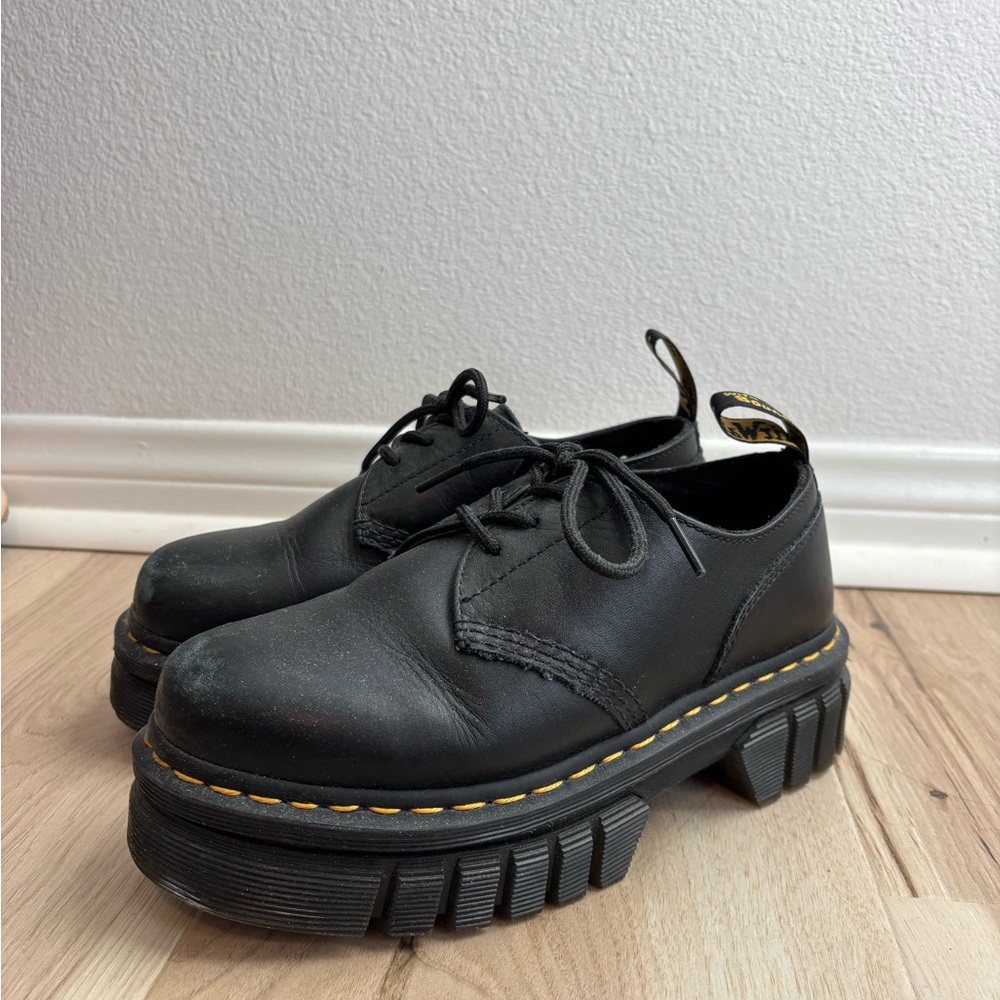 Dr. Martens Black Platform Shoes